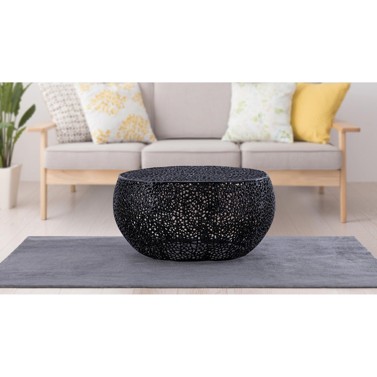 T3502-32 Round Coffee Table in Black