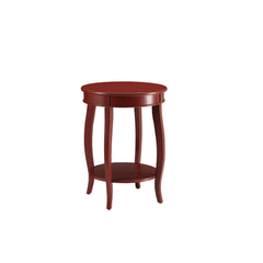 Elysium Red Finish Accent Table