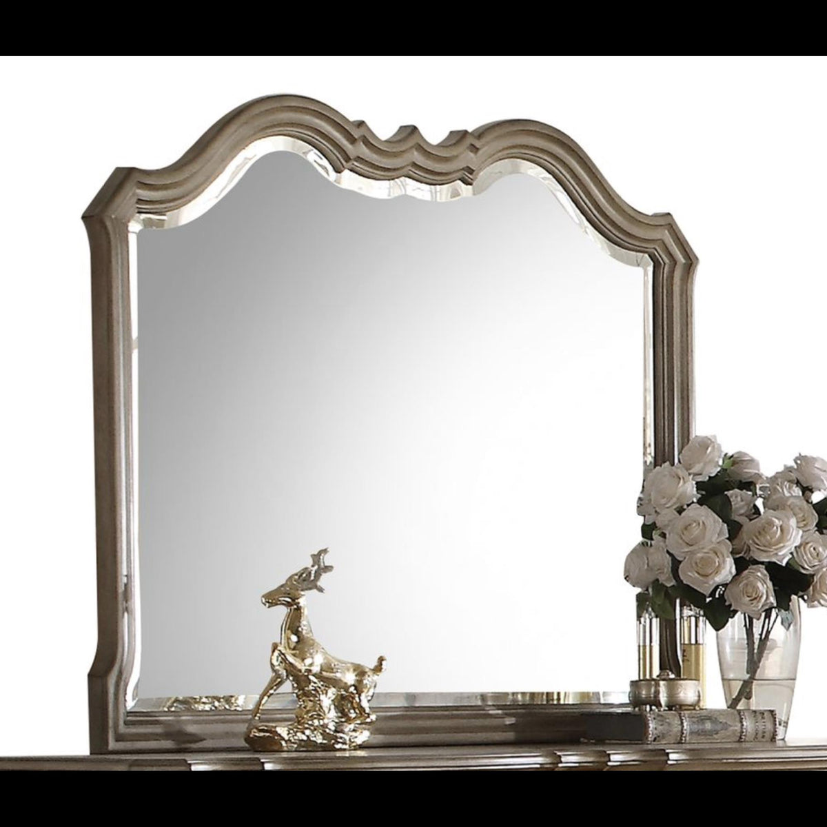 Sonata Antique Taupe Finish Mirror