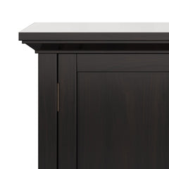 Diary 32 inch Wide Solid Wood Low Storage Cabinet in Hickory Brown