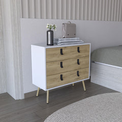 Perseus Dresser, Modern 3-Drawer Unit with Handles