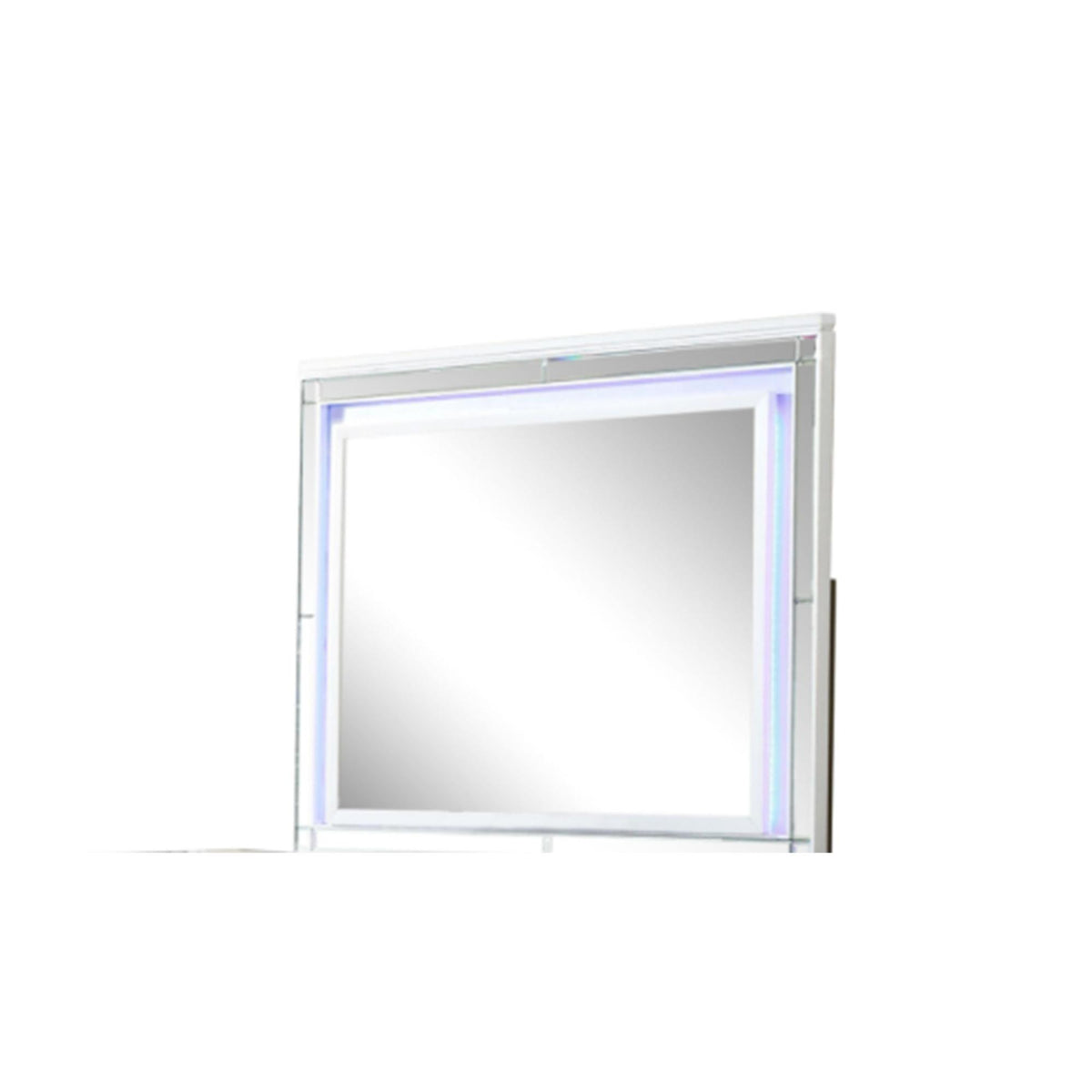 Utopia Mirror Framed LED Mirror Made With Wood in White Color