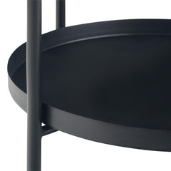 Orestes - Metal End Table - Black