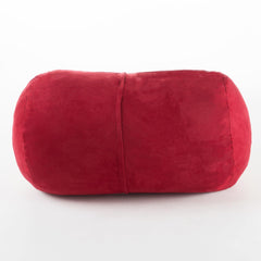Neptune 4 Foot Cylindrical Suede Bean Bag, Red