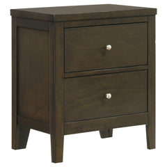 Odyssey Dark Cocoa 2-drawer Nightstand Bedside Table