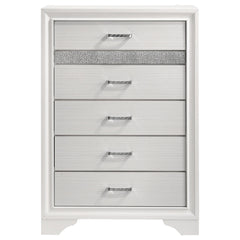 Pulsar White 6-drawer Bedroom Chest