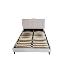 Queen Upholstered Bed With 2 Nightstands