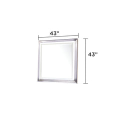 Diary Mirror – LED-Lit Frame with Metallic Trim and Generous Viewing Surface for a Sophisticated and Functional Bedroom Accent(INCLUDES ONLY MIRROR)