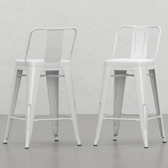 Vertex 24 inch Metal Counter Height Stool (Set of 2)