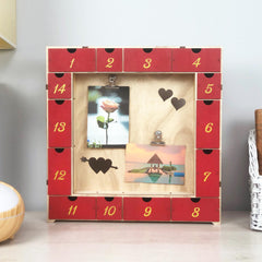 Arcadia Hearts Dual Clip Picture Holder with Fourteen Treasure Jewelry Keepsake Boxes Valentine Christmas