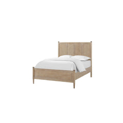 Queen Lo-Post Bed in Sand Finish