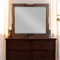 Athena Reclaimed Oak Finish Mirror