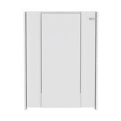 Pluto Table Tacoma, Seven Interior Shelves, White Finish