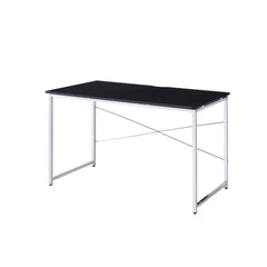 Avalon Black & Chrome Finish Writing Desk