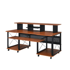 Saga Cherry & Black Finish Music Desk