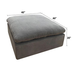 Coffee Bean Like Upholstery Full Compressed Ottoman