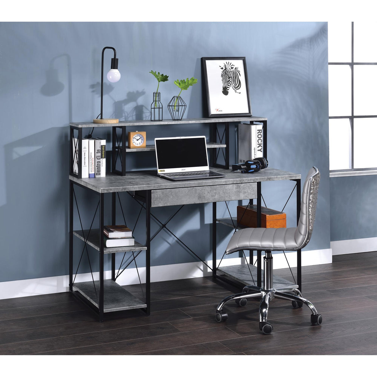 Olympus All Purpose Gray Finish Writing Desk