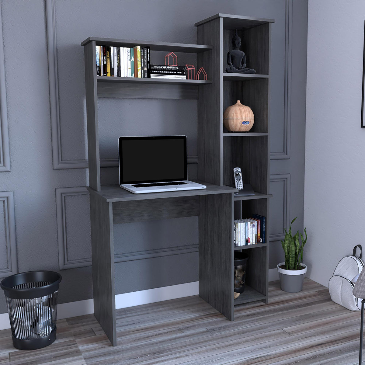 Valhalla Writintg Desk, Two Superior Shelves, Five Cubbies
