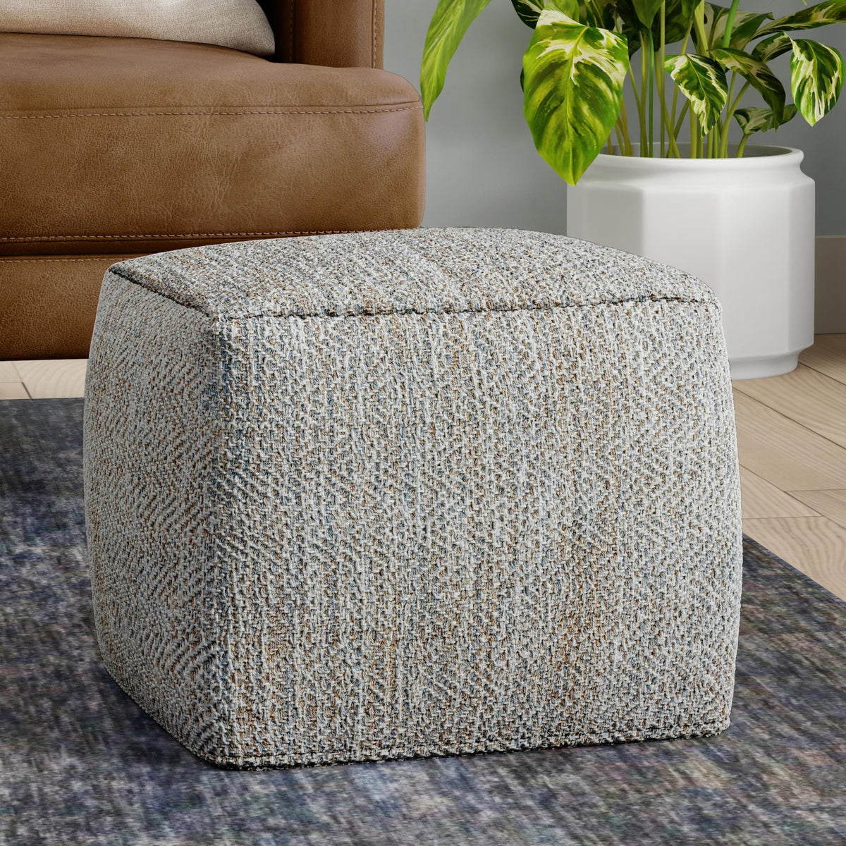 Sanctuary 18 inch Square Pouf