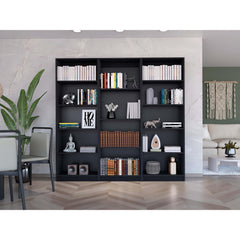 Wenge 3 Piece Living Room Set with 3 Bookcases