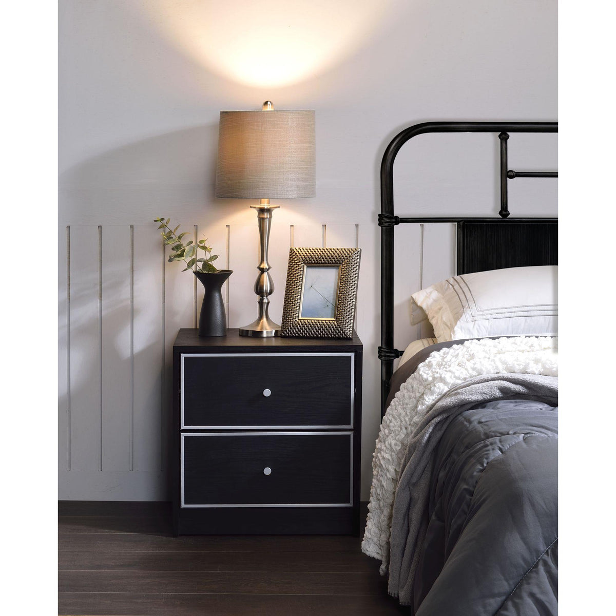 Tale Black & Silver Accent Table with Variety & Selection