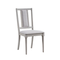 Revelation Beige Linen & Natural Finish Side Chair (Set of 2)