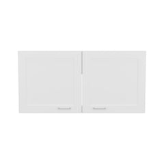 Olympus Wall Cabinet, Double Door, Wide, One Shelf, Kitchen, Storage Cabinet, White