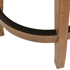 Apollo 27in Swivel Counter Height Bar Stool, White Pepper Stain Resistant High Performance Polyester