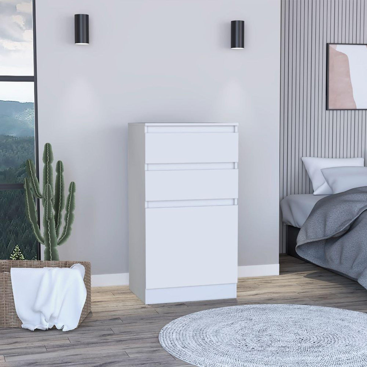 Archive 2-Drawer Dresser White