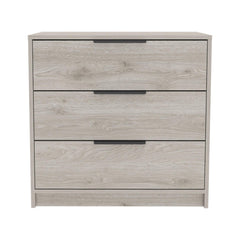 Lyra 3 Drawers Dresser, Superior Top -Light Gray