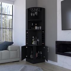 Asteroid Bar Cabinet Atanasio, Living Room, Black