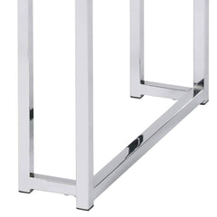 Symphony Natural Oak & Chrome Finish End Table
