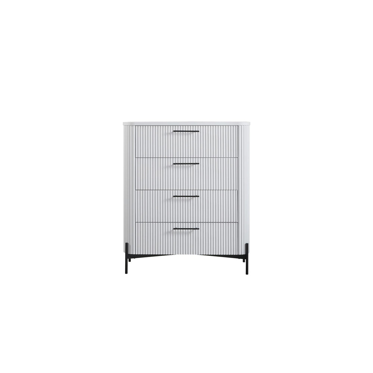 4 Drawer Chest - White