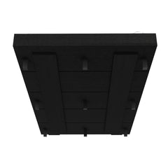 Lyra Twin Bed Base, Headboard -Black
