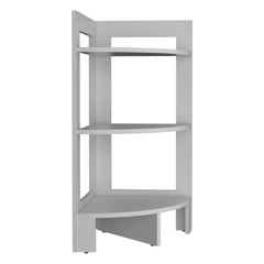 Eden Corner 3-Tier Shelf Side Table 31.7" High , Sofa Table, End Table with Tray