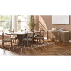 Dining Table - Toffe with Rope Base