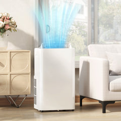 12000 BTU Portable Air Conditioner with Remote Control, Free Standing AC Unit with Built-in Cool, Dehumidifier, Fan Modes for Room Up to 550 Sq.Ft., 24 Hour Timer, Window Installation Kit