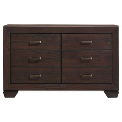Aeneas Dark Cocoa 6-drawer Dresser