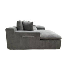 Coffee-Bean Like Upholstered Full Compressed Sectional