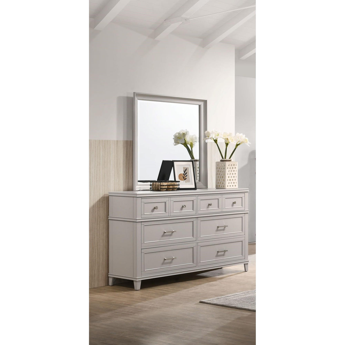 Gray Square Mirror