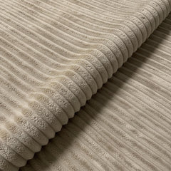 Corduroy Upholstery Full Compressed Ottoman