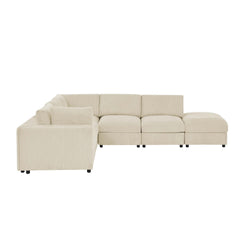Corduroy Reversible Modular Sectional