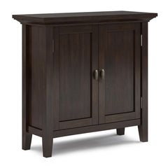 Diary 32 inch Wide Solid Wood Low Storage Cabinet in Brunette Brown