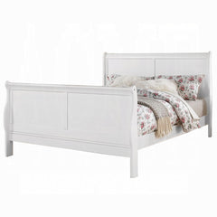 Nirvana Philippe III White Finish Queen Bed
