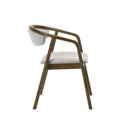 Meteor Chenille & Walnut Side Chair