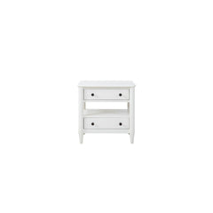 Cosmos Nightstand White Finish With 2 Drawers