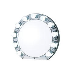 Infinity Mirrored & Faux Diamonds Accent Mirror (Assembled)