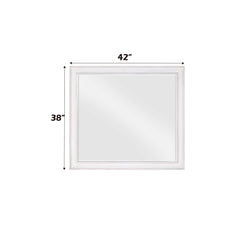 Sanctuary Weathered White Finish Mirror