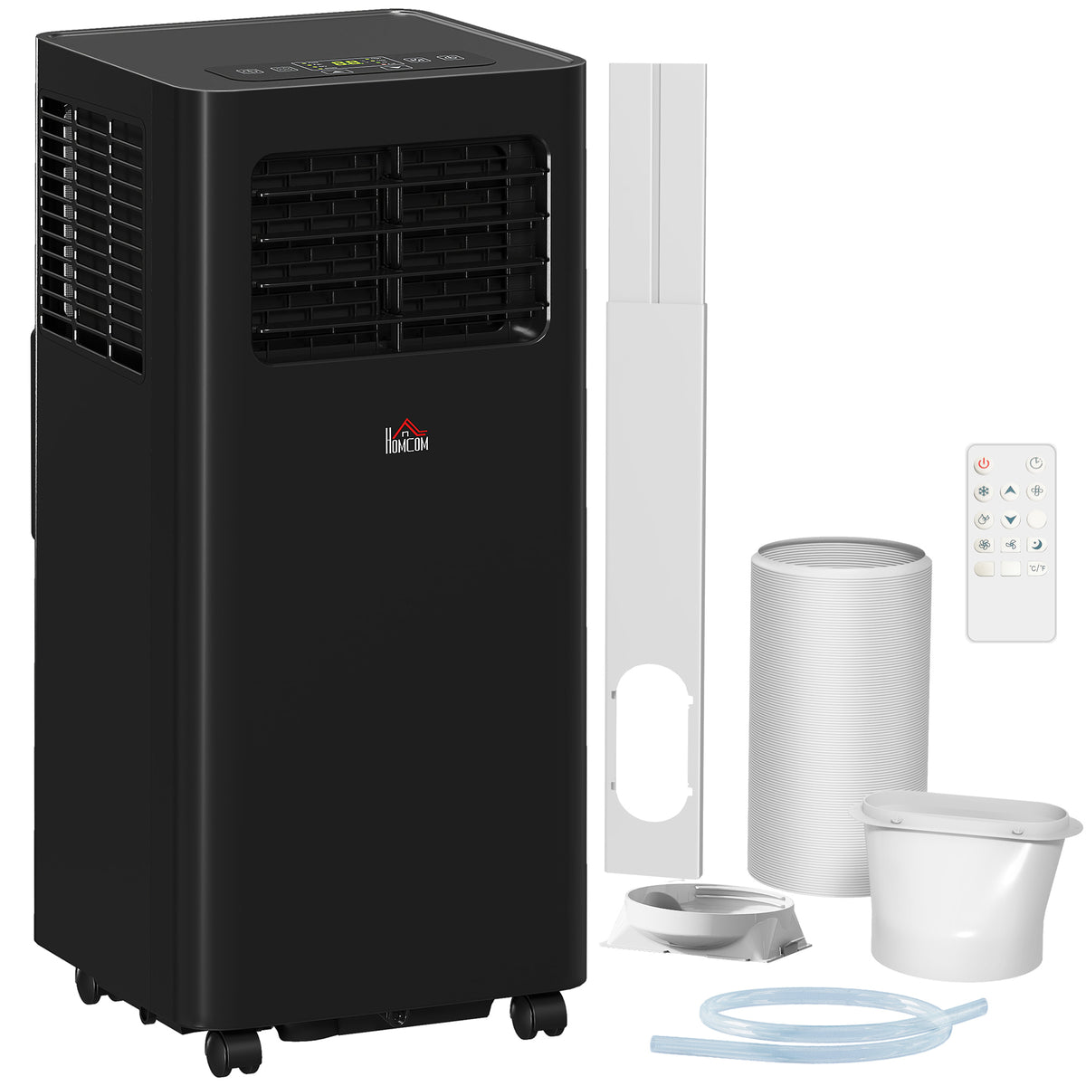 8000 BTU Mobile Air Conditioner, 345 Sq. Ft., AC Unit with Dehumidifier, Sleep, 24H Timer On/Off, Window Kit, Black