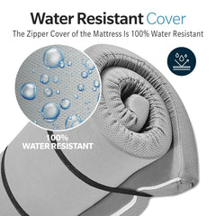 Memory Foam Camping Mattress - 75"x38"x4" Perfect for Outdoor Activities, RVs, Guest Rooms, and Dorms; Foldable, Portable, with Water-Resistant Zipper Cover, CertiPUR-US Certified